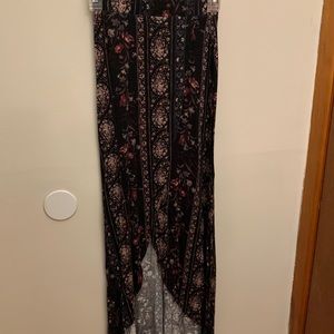 Patterned Charlotte Russe Midi Skirt